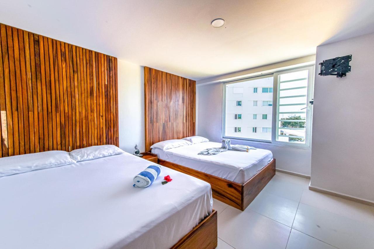 Beachfront Luxury Apartments 坎昆 外观 照片